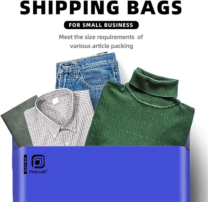 POLYSELLS 100 pcs 10x13 Inches Purple Poly Mailers Shipping Envelopes, Strong Adhesive Sealing, Waterproof, and Tear-resistant Postal Mailing Bags for Clothing, Books, and Accessories