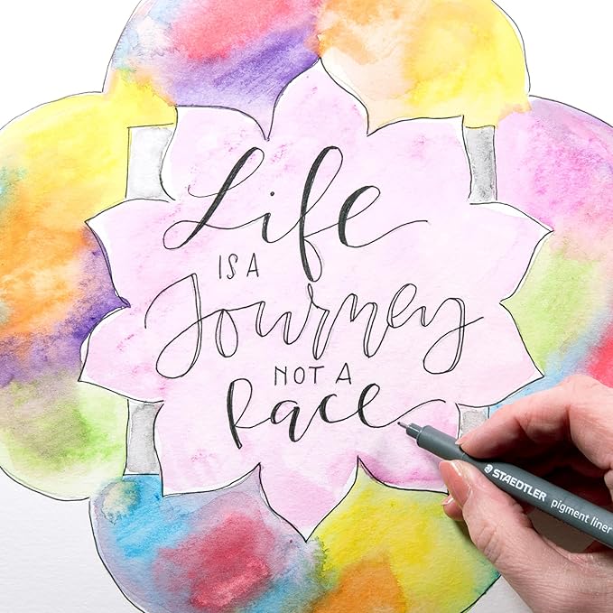 STAEDTLER Pigment Liner Pack, Black, 3 Pens, Assorted Line Widths 0.05mm/0.2mm/0.8mm, 308-9SBK3