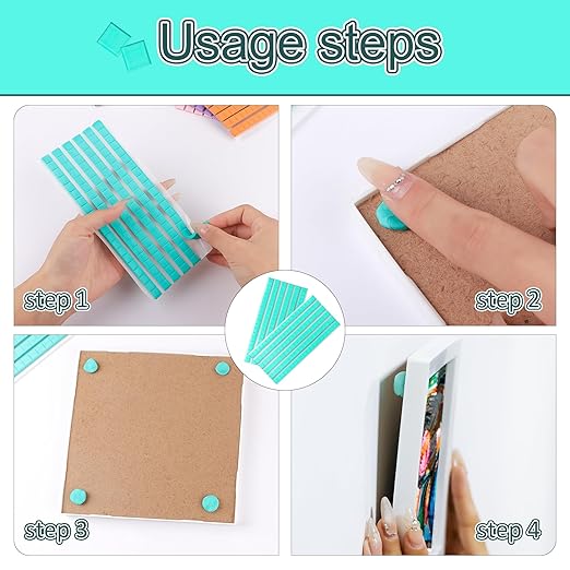 Feosky Adhesive Poster Sticky Tack Putty, Reusable and Removable Adhesive Putty, Mounting Putty for displaying Wall Paintings, Picture, Decoration, Crafts (Blue, Pack of 3)