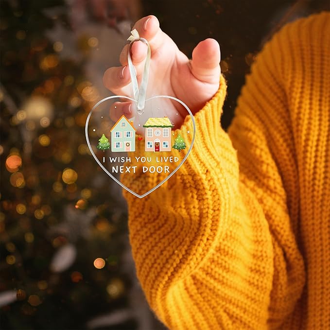 Gifts for Friends Female - Friendship Gifts for Women Friends, Bestie for Women, BFF - Best Friend Christmas Ornaments - Friendship Christmas Ornaments - Acrylic Ornament