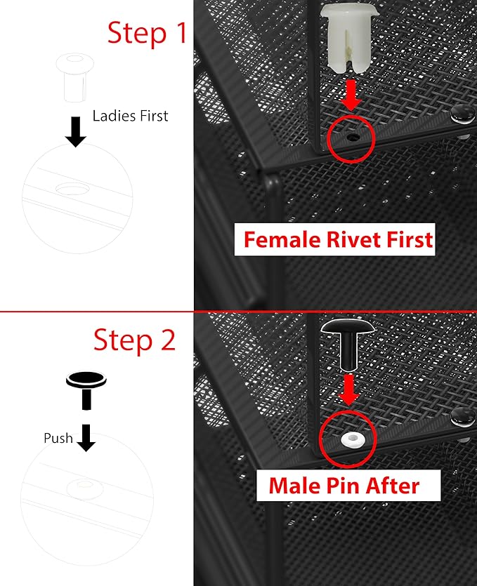 SIMPLE HOUSEWARE Mesh Desk Organizer with Sliding Drawer, Double Tray and 5 Upright Sections, Black