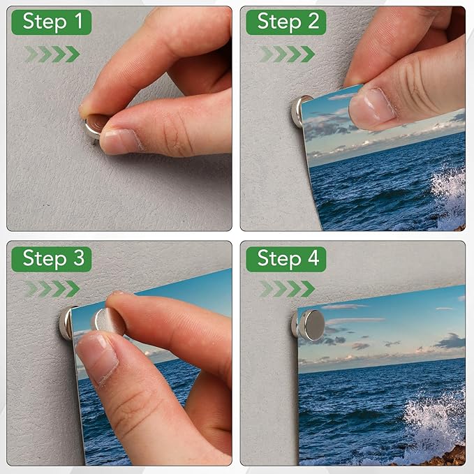 30 Pack Magnetic Pushpin, Magnetic Clips Magnet Thumb Tacks Magnet Tacks Push Pins for Cork Board Wall Bulletin Board Photo Wall