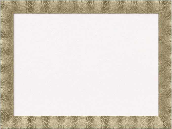 Amanti Art White Cork Board for Wall, 24x32 Vision Board with Gold Frame, Medium Corkboard Office Decor for Home Organization, Casual Corkboard Pinboard to display items for home organization