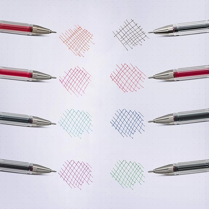 Pentel Arts Slicci 0.25 mm Extra Fine Gel Pen, Orange Ink, Box of 12 (BG202-F1)