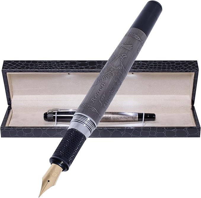 S&R Somit Fountain Pen, Premium Nib,Fancy Pen Executive, Journaling, Calligraphy, Best Writing Pen Gift for Men & Women, Illuminating Gift Box