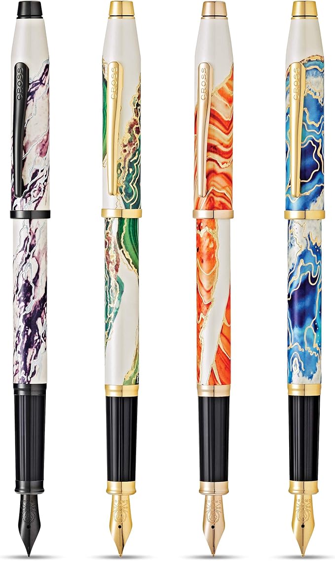 Cross Wanderlust Refillable Fountain Presented in a Luxury Gift Box - Medium Point, Black Ink,