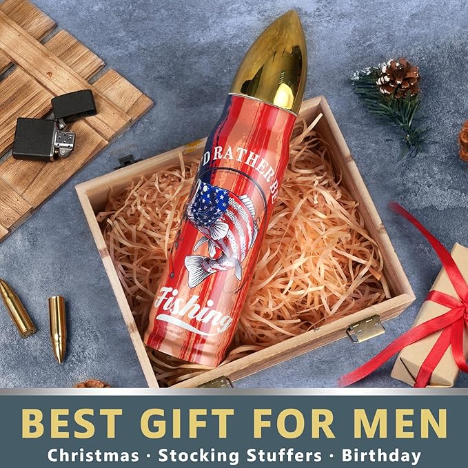 Fishing Gifts for Men Dad - Stocking Stuffers for Adults Mens Gifts Ideas - 17 oz Cool Tumbler Presents - White Elephant Gift for Dads Who Have Everything - Dad Gift Christmas -Stocking Stuffers 2025