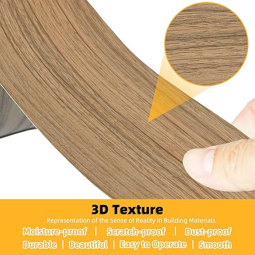 GSCIT Club Wood Grain Repair Tape, 2.4 inch X 50ft Self Adhesive Natural Walnut Grain Repair Patch for Tables, Chairs, Baseboards, Doors, Windows, Floors, Handicraft DIY.
