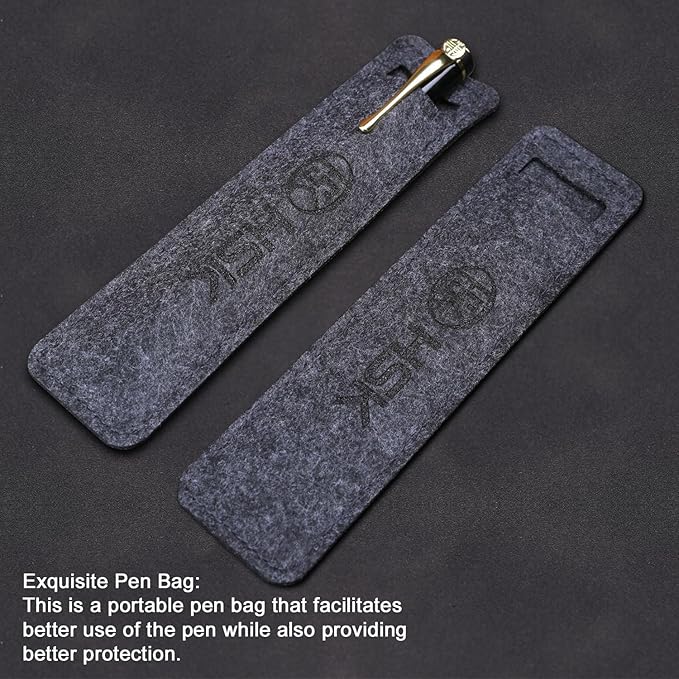 HSK Ballpoint Pens Luxury gift Pen Black Refill Line width 0.5mm,Best Ball Pen Gift Set for Men & Women Professional Executive,Office,Nice Pens Classy Gift Box (Blue)