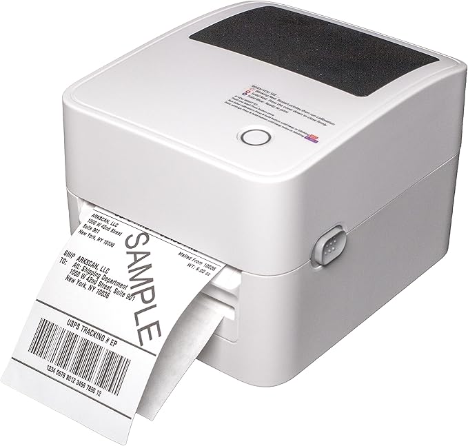 2054K-AP Auto Peel Shipping Label Printer, Separate Label from Backsheet Automatically, Print on Windows Mac Chromebook via USB, Print Wireless for BT on Windows ONLY, UPS USPS FedEx
