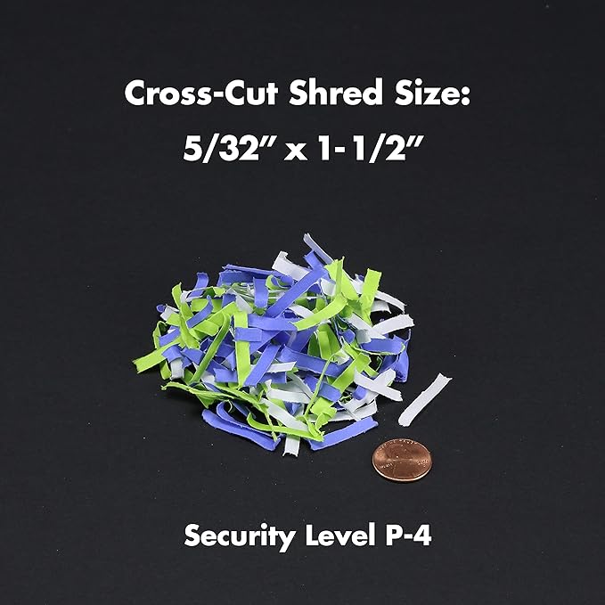 Aurora AU2260XA Heavy Duty Anti-Jam 22-Sheet Crosscut Shredder/60 Min Run Time/ 7-Gallon Pullout Basket and Casters