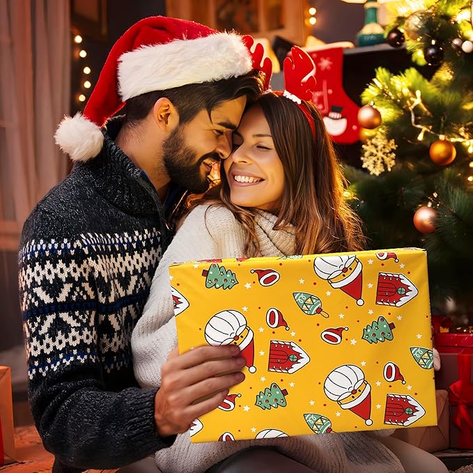 Christmas Poly Mailer - 12x15.5 Inch, Waterproof Shipping Bags - 50 Pcs, Tear-Resistant, Santa Claus Printed