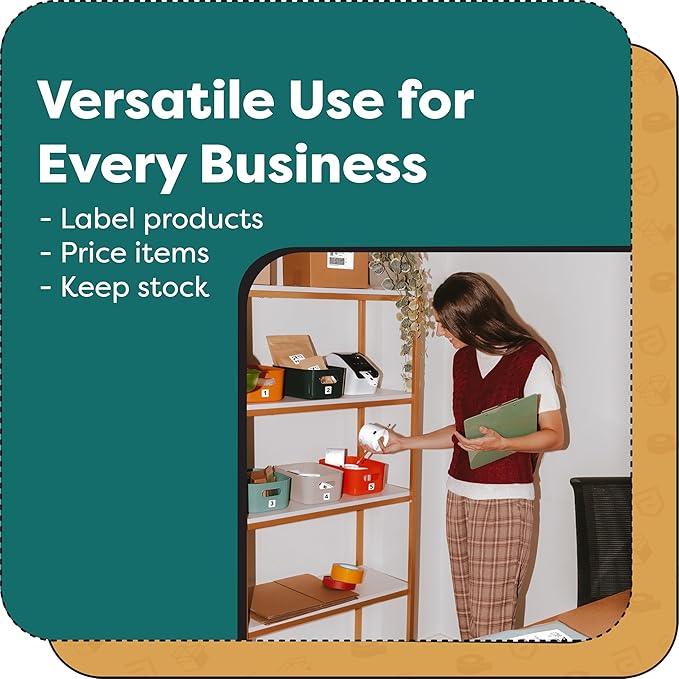 Aegis Adhesives - Compatible Labels Replacement for Brother DK-1201 (1.1" X 3.5”) Address & Barcode, Use with QL Label Printers - 12 Rolls + 1 Frame