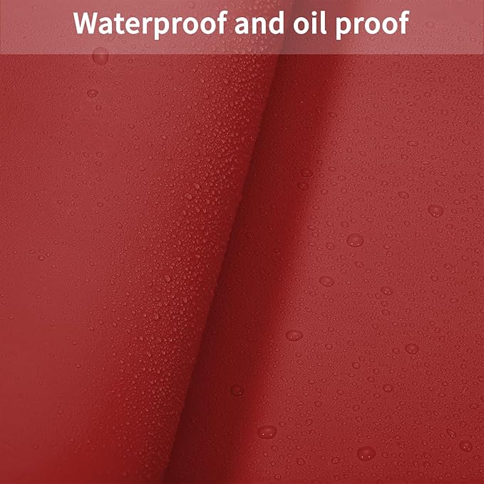 Leather Desk Mat,1.8mm Thick,16x60 Inch Desk Cover,Desk Protector Mat,Dresser Cover Top,Leather Table Cover,Side Table Cover,Office Desk Cover,Office Table Cover(Black+Wine Red,16x60)