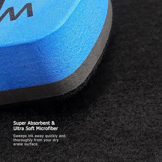 Tamaki 6 Pack Magnetic Whiteboard Eraser, Dry Eraser Erasers for White Board, Whiteboard Erasers for Kids Classroom, Blue