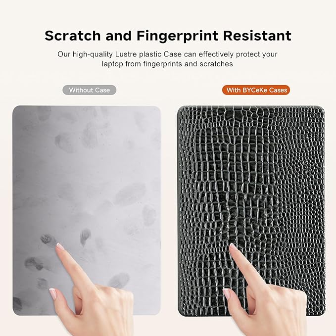 for MacBook Pro 14 inch Case 2025-2021 M5 M4 M3 M2 M1 A3434 A3112 A3185 A3401 A2918 A2992 A2779 A2442,Crocodile Textured Alligator Skin Print Leather Glossy Hardshell&Keyboard Cover Black