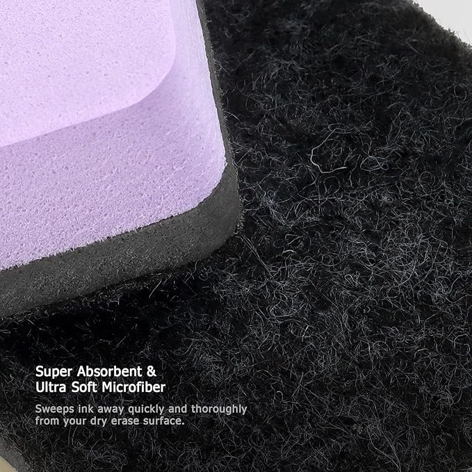 Tamaki 12 Pack Dry Erasers for White Board Magnetic Whiteboard Eraser, Whiteboard Erasers for Kids Classroom, Square Pastel Color