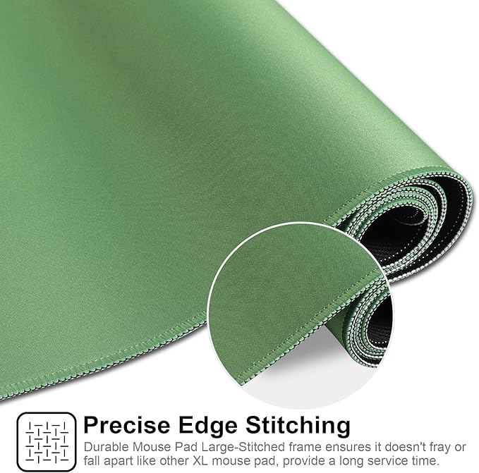 XXL Gaming Mouse Pad 35.4x15.7 Professional Large Mouse Pad & Computer Game Mouse Mat-90x40 Olivegreenus