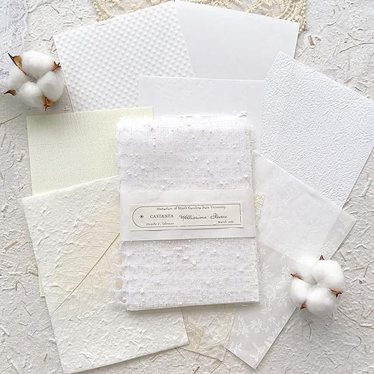 30 sheets A5 Unique Textured Scrapbook Paper&Mesh Fabric set - Handmade Craft Mulberry Special Paper Mix for Wedding Bridal Scrapbooking Junk Journaling Supplies Card Materials Collage, 5.8x8.2 Inches