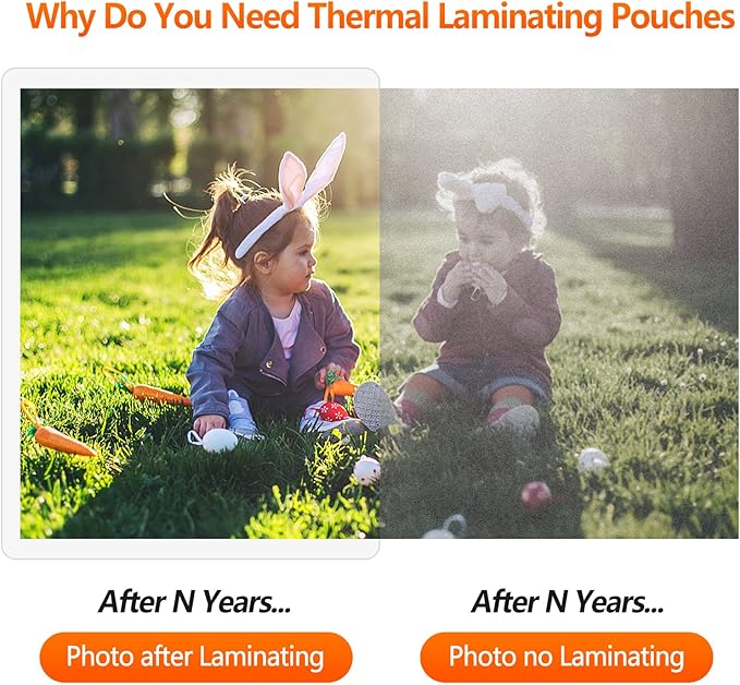 Thermal Laminating Pouches, 9 x 11.5 Inches Laminating Sheets, 3 mil Thick Laminate Sheets, 2000 Pack,Clear