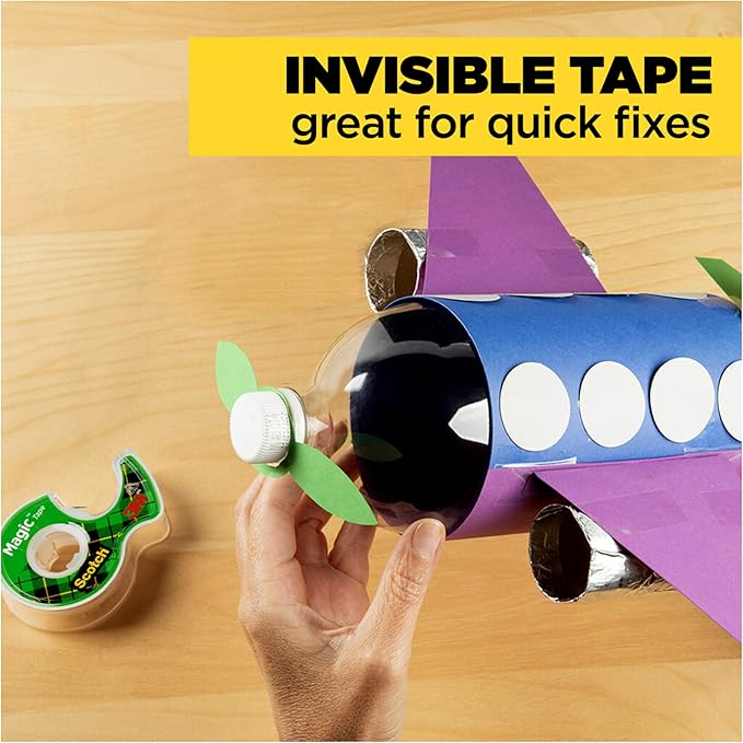 Scotch Magic Tape, 12 Rolls, Numerous Applications, Invisible, Engineered for Repairing, 3/4 x 1000 Inches, Boxed