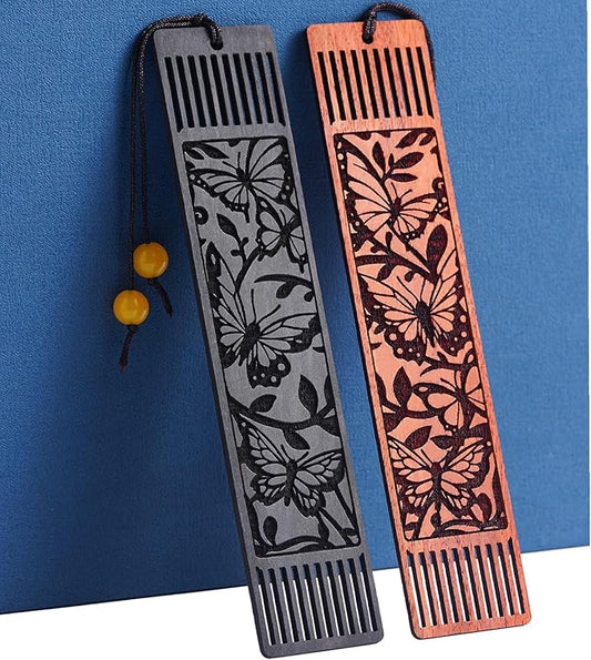 Butterfly Bookmark,Bookmarks Aesthetic Wooden Book Markers for Women, Butterfly Gifts for Women Book Lover Gifts for Women (Hollow Butterfly)