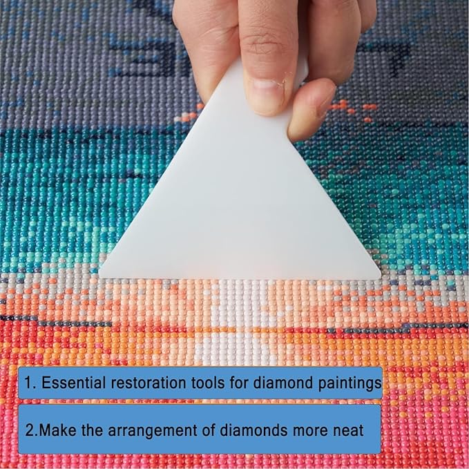 Liccyy 93PCS 5D Diamond Art Painting Tools Accessories Kits with Supplies Gem Storage Box, Painting Pens, Replacement Tips, Trays, Roller, Diamond Art Wax,Funnel,Tweezers for DIY Bead Art Craft