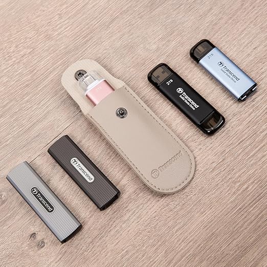 Transcend 2TB External SSD, USB 3.2 Gen2, Up to 1,050MB/s, Portable SSD with Type C, for Steam Deck, ROG Ally, MSI Claw, Windows & Mac, iPhone, iPad, Android, PS5, Xbox, Smart TV, Pink