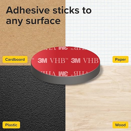 X-bet MAGNET Strong Magnets with Adhesive Backing - Heavy Duty Sticky Magnets, Refrigerator (0.7"x0.12", 100 PCs)