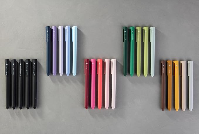 DIVERSEBEE Gel Ink Pens Assorted Colors, 0.5 mm Fine Point, Bible Pens No Bleed Through with Cute Fine Tip, Bible Study Journaling Supplies Set, 5 Pack (Green)