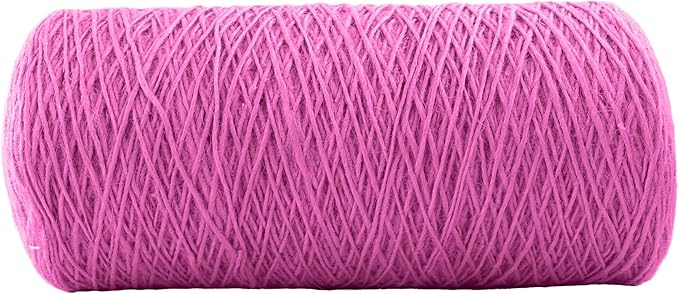 1mm x 2000 Feet Pink Jute Rope, Twine for Gardening Tomato Climbing Plant Tie Floristry Crafts Gift Wrapping Packing Decor