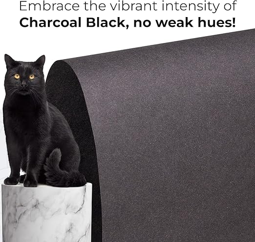 Black Kraft Paper Roll 36" x 8400" (700 feet) - Quality USA-Made Large Paper Roll 45lb Thickness for Packing, Moving, Shipping & Crafts/Art - 100% Recyclable Natural Wrapping Material by IDL Packaging