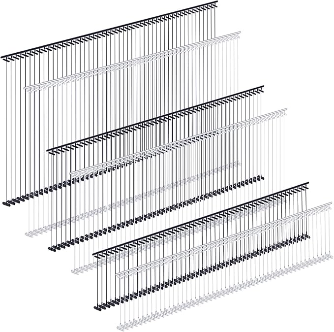 Zonon 3000 Pieces Tagging Gun Fasteners for Clothing Standard Label Gun Price Tagging Barbs Plastic Garment Refills(1 Inch, 2 Inch, 3 Inch,Black, Clear)