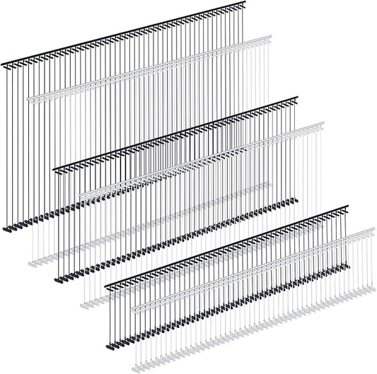 Zonon 3000 Pieces Tagging Gun Fasteners for Clothing Standard Label Gun Price Tagging Barbs Plastic Garment Refills(1 Inch, 2 Inch, 3 Inch,Black, Clear)