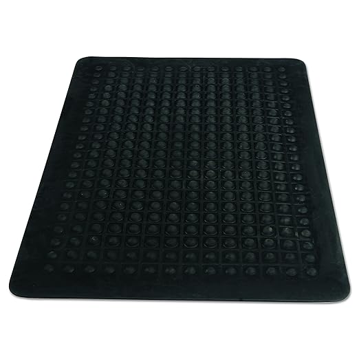 Guardian Flex Step Antifatigue Floor Mat, Rubber, 2'x3', Black