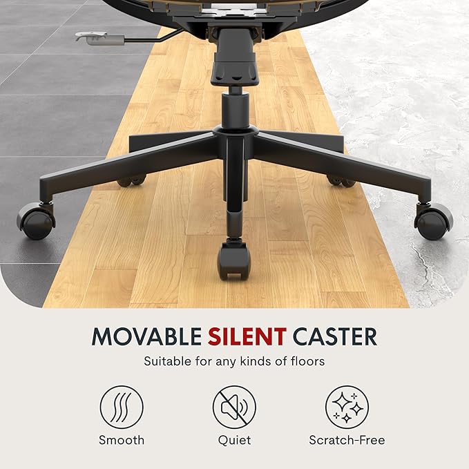 FLEXISPOT OC3-Pro Air Ergonomic Office Chair for Big and Tall Black, High Back Office Chair with Flip-up Arm/8-Level Lumbar Support, Mesh Seat Cushion, Chairs for Home Office Working Studying Gaming