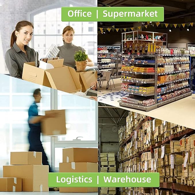 2.25" x 1.25" Direct Thermal Labels - White for Barcode Printing, Compatible With Zebra, Rollo, Munbyn Printers (12 Rolls, 1000 Labels/Roll)