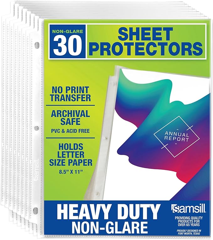 Heavy Duty Sheet Protectors