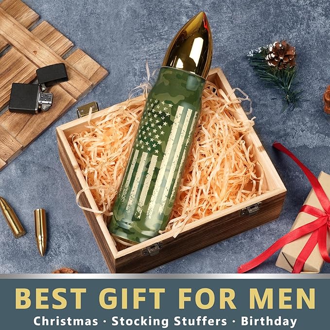 Birthday Gifts for Men Dad Him Adults Funny, 17 oz Camo Tumbler, Gifts for Dad Who Have Everything - Unique Anniversary Mens Presents for Boyfriend Husband, Camo Cup - Green