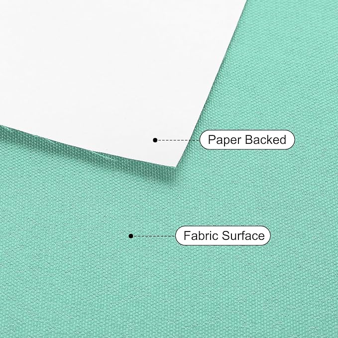 PATIKIL Book Binding Cloth, 51 x 11 Inches Book Cloth for Binding Repairing Fabric Surface Paper Backed Bookbinding Supplies, Lake Green