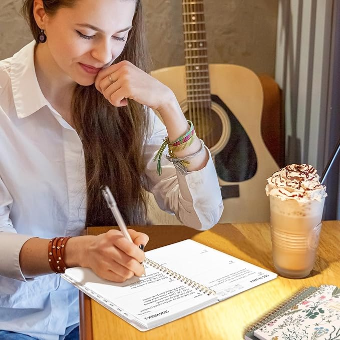 SUNEE Planner 2026 Weekly and Monthly, January 2026-December 2026, 8.5"x11", Tabs, Note Pages,Spiral Binding, Sage Green