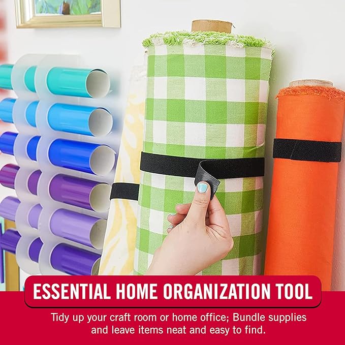 VELCRO Brand Cut to Length Straps Heavy Duty | 45 Ft x 3/4 in | ONE-WRAP Self-Gripping Double Sided Roll | Bundling Ties Fasten to Themselves for Secure Hold, VEL-30835-AMS, White