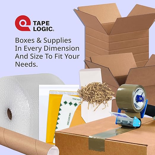 Tape Logic 3" x 55 yds Acrylic Packing Tape 3.5 Mil, Clear (6-Pack) Heavy Duty Packing Tape Rolls for Sealing Boxes at Home, Warehouse, & Office, Supplies for Packaging, Shipping, Moving