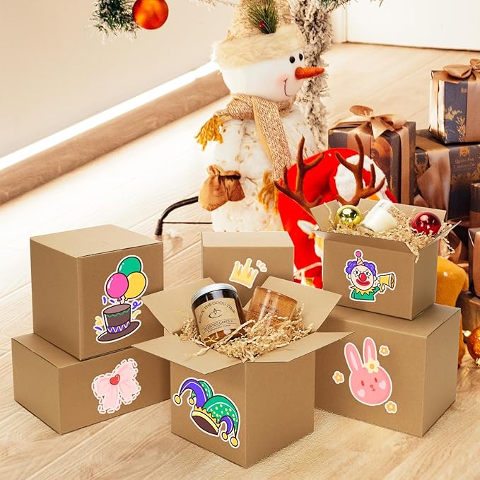 Eupako 6x6x6-Small-Shipping-Boxes-30-Pack-Brown-Corrugated-Box-Mailers, Cardboard Boxes for Packaging Small Business, Mailing