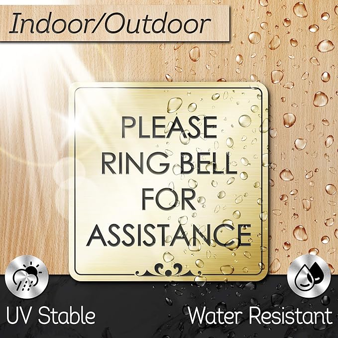 Custom Sign, Office Sign, Business/Office Name Plates for Doors/Wall, Indoor/Outdoor, 4x4 Inch, 18 Colors, (Prestige) Made in USA by My Sign Center