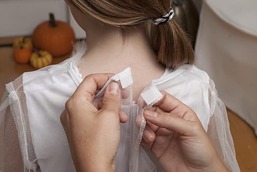 VELCRO Brand Sticky Back for Fabrics, 10 Ft Bulk Roll No Sew Tape with Adhesive, Cut Strips to Length Permanent Bond to Clothing for Hemming Replace Zippers and Snaps, White