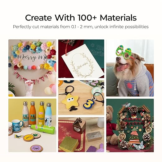 LOKLiK Cutting Machine 2 by HTVRONT - 5 in 1 Vinyl Cutter Machine with 5X Cutting Force, Cuts 100+ Materials, AI Painting, 13'' Smart Die Cutting Machine for All Crafts Cards 3D Arts Home Decor