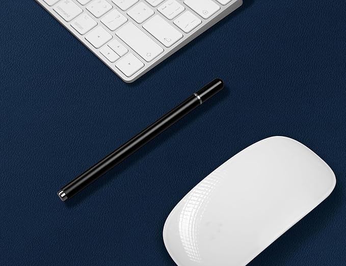 Leather Desk Pad Protector, Mouse Pad, Non-Slip Computer Mat for Desk, PU Leather Office Desk Mat for Home & Office, Waterproof Laptop Desk Blotter for Keyboard and Mouse, Navy (17''X48'')