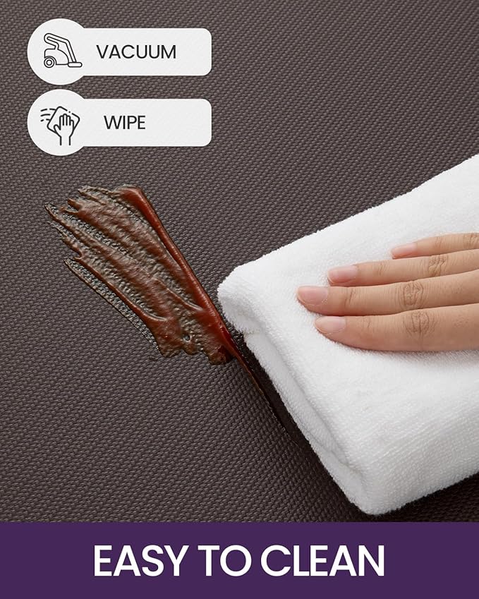 DEXI Kitchen Mat Cushioned Anti Fatigue, Non Slip Waterproof Comfort Standing Floor Rug for Kitchen, Office, Sink, Laundry, 48x20, Brown