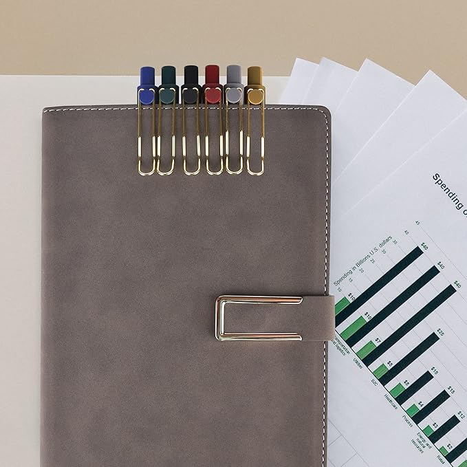 WY WENYUAN Black Pens, Fine Point Smooth Writing Personalized Ballpoint Pens Bulk, Flair Teacher Pen, Black Ink 1.0 mm Journaling Pen, Aesthetic Gift School Office Supplies for Note Taking